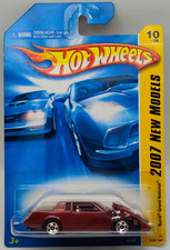 Hot Wheels 164 Die Cast Car Buick Grand National 2007 New Models 1036 Burgundy