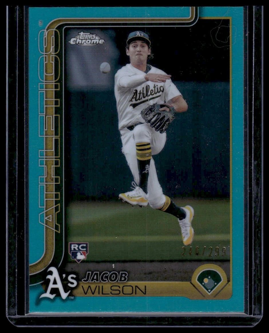 2025 Topps Chrome #96 Jacob Wilson Teal /299