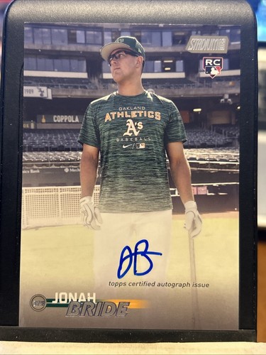2023 Topps Stadium Club #SCBA-JBD Jonah Bride Auto RC Oakland Athletics