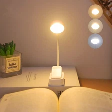 Flexible Rechargeable LED Book Light With 3 Light Modes Easy Clip Reading Lamp