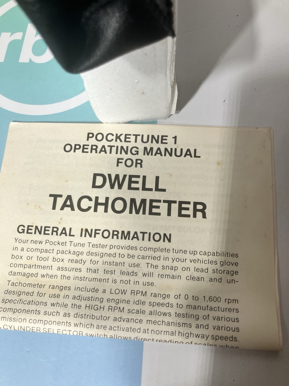 Vintage Cal Custom Hawk Dwell Tachometer Pocketune  Meter