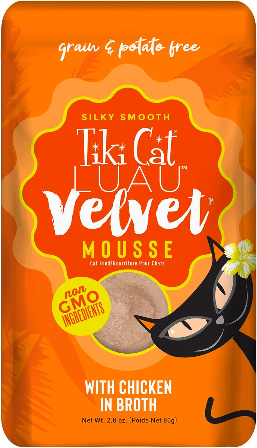 Tiki Cat Luau Velvet Mousse, Chicken in Broth, Complete Nutrition for Balanced D