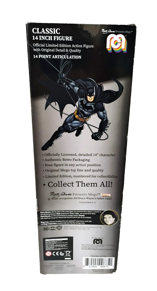 Figura de acción Mego Classic Batman 14 pulgadas 2018 nueva Foto 2 de 4