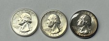 Choice Unc 1942 P+D+S Washington Quarter Gem BU Collection Lot Set (3) Coins