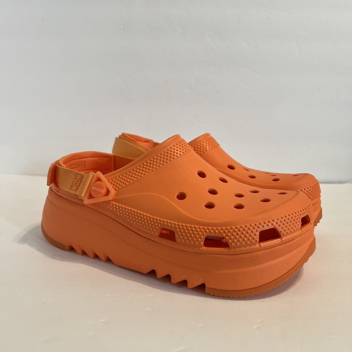 オレンジペコ Crocs Hiker Xscape Clog Persimmon Orange M9 Unisex Platform Sandal