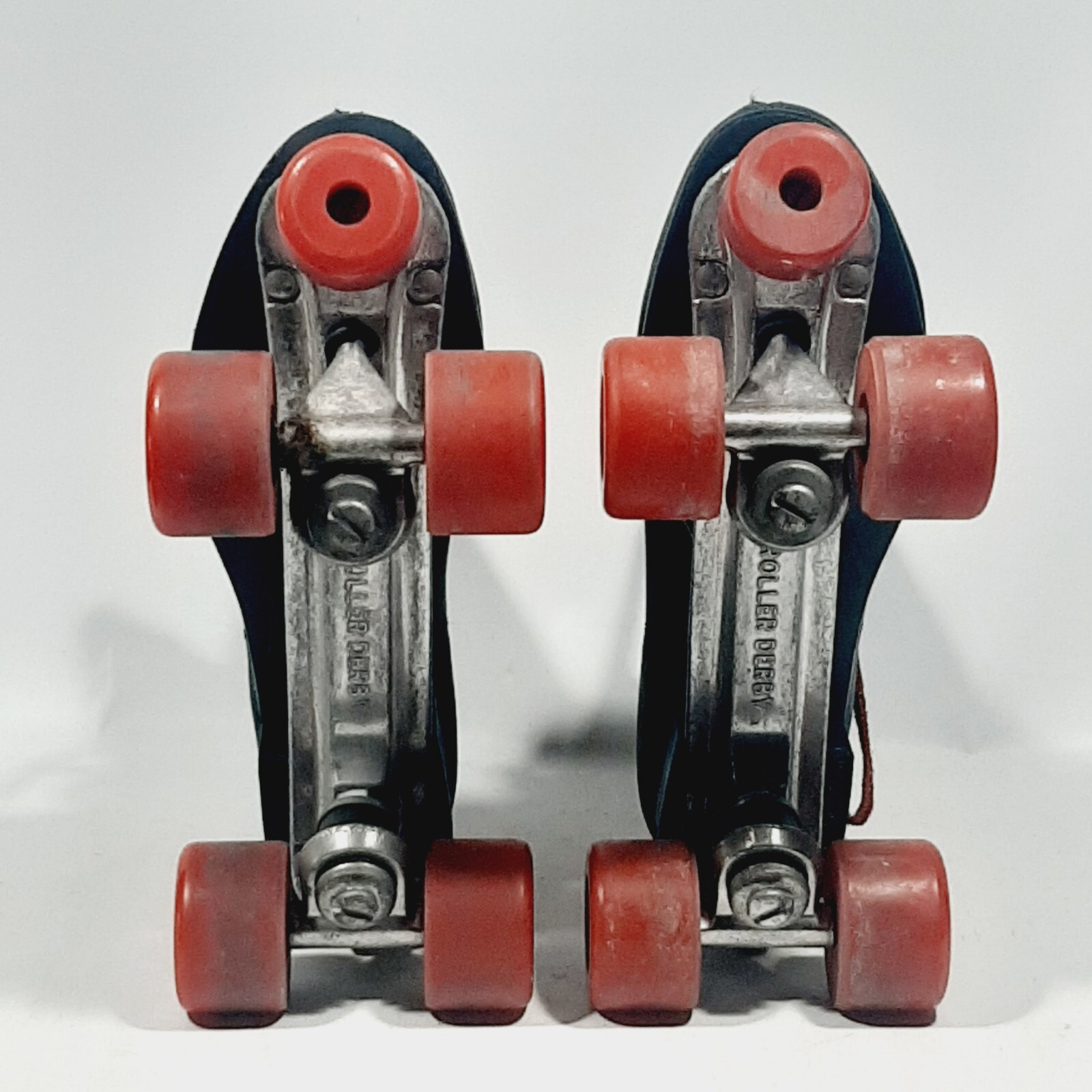 Vintage Roller Derby Black Roller Skates Size 10 Urethane 28 red Wheels eBay