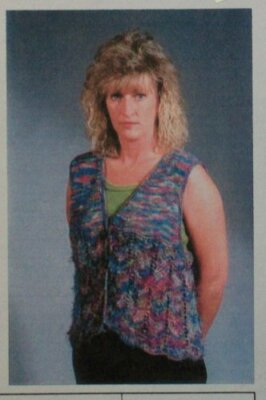 Ripple Vest Women KNITTING SWEATER STITCHING Craft Pattern