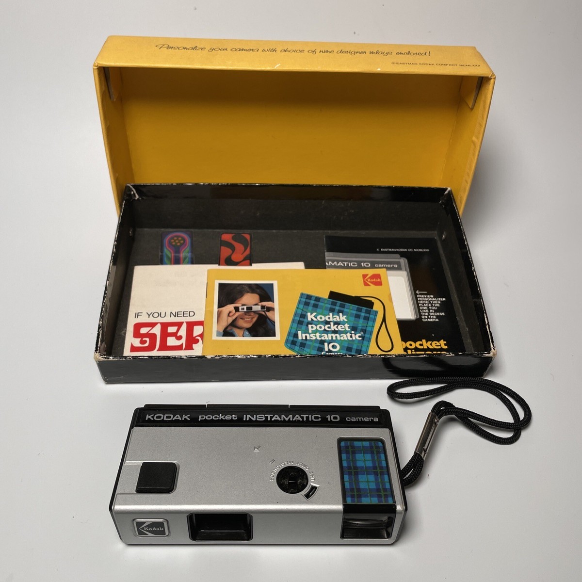 Vintage Kodak Pocket Instamatic 10 Camera Outfit with Original Box