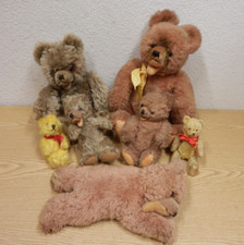 Lot De Teddybears Vintage Herrmann Années 50-70 7 Pièces Jouet En Peluche