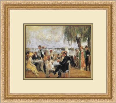Max Liebermann Garden Cafe on the Elbe Custom Framed Print 