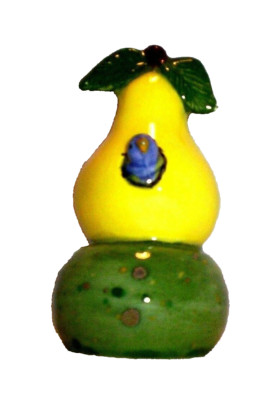 '; ++=Nature E*67.706.2 Ceramic Pear Birdhouse Pie Vent