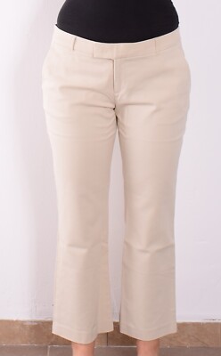 Stefanel Damen Hose Freizeithose Gr.40 Pants Trousers Business Beige 91700