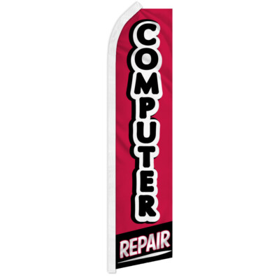 Computer Repair Swooper Flutter Advertising Feather Flag Laptop Repair 