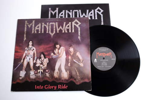 MANOWAR - INTO GLORY RIDE LP EX VINYL Rare Original 1983 UK 1st Press Metal - Picture 2 of 10