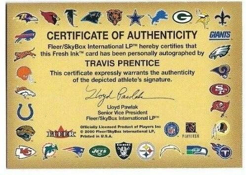 Authenticated Autographed Football Cards Bowman, Sage, Upper Deck, Fleer (C) - Picture 70 of 116