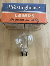 Vintage Hollywood Westinghouse SpotLight Bulb 9”x 5.5”  2000w 120v