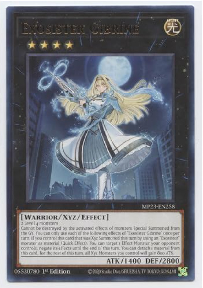 Yu-Gi-Oh! - Exosister Gibrine - MP23-EN258 - Rare - 1st Ed - NM/M - NEW