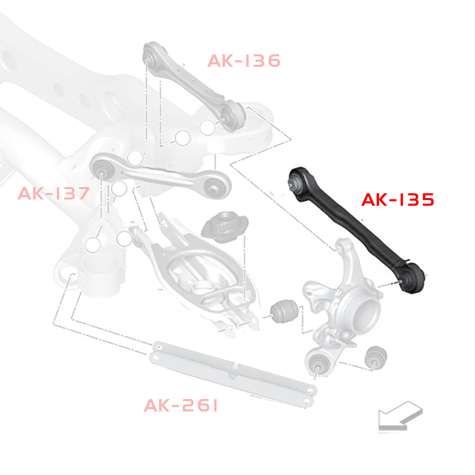 Godspeed Adjustable Rear Toe Control Arms for BMW 3 Series E90 E91 E92 0611 eBay