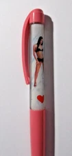 Naked Girl Pen (PINK) Floating Floater Tip and Strip Pen, Girl Strips (INK DRY)