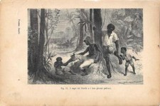 I negri del Brasile e i loro giovani pedicuri. Stampa 1893