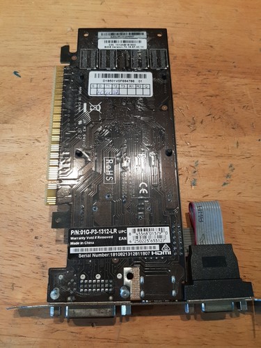 NVIDIA GEFORCE 210 DDR3 1GB PCI-E HDMI DVI VGA GRAPHICS CARD 01G-P3-1312-LR N7-2 - Picture 3 of 3