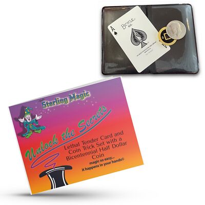 Lethal Tender Card and Coin Trick Set, Astounding, Self-Working, Precision Ma...