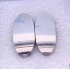 100% Natural Blue Opal Match Pair Cabochon Gemstone For Earring Making