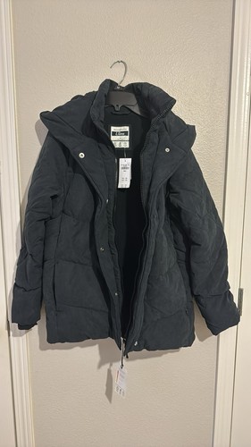 Abercrombie & Fitch Black Quilted Puffer Jacket with Hood Size S NWT - Picture 5 of 8