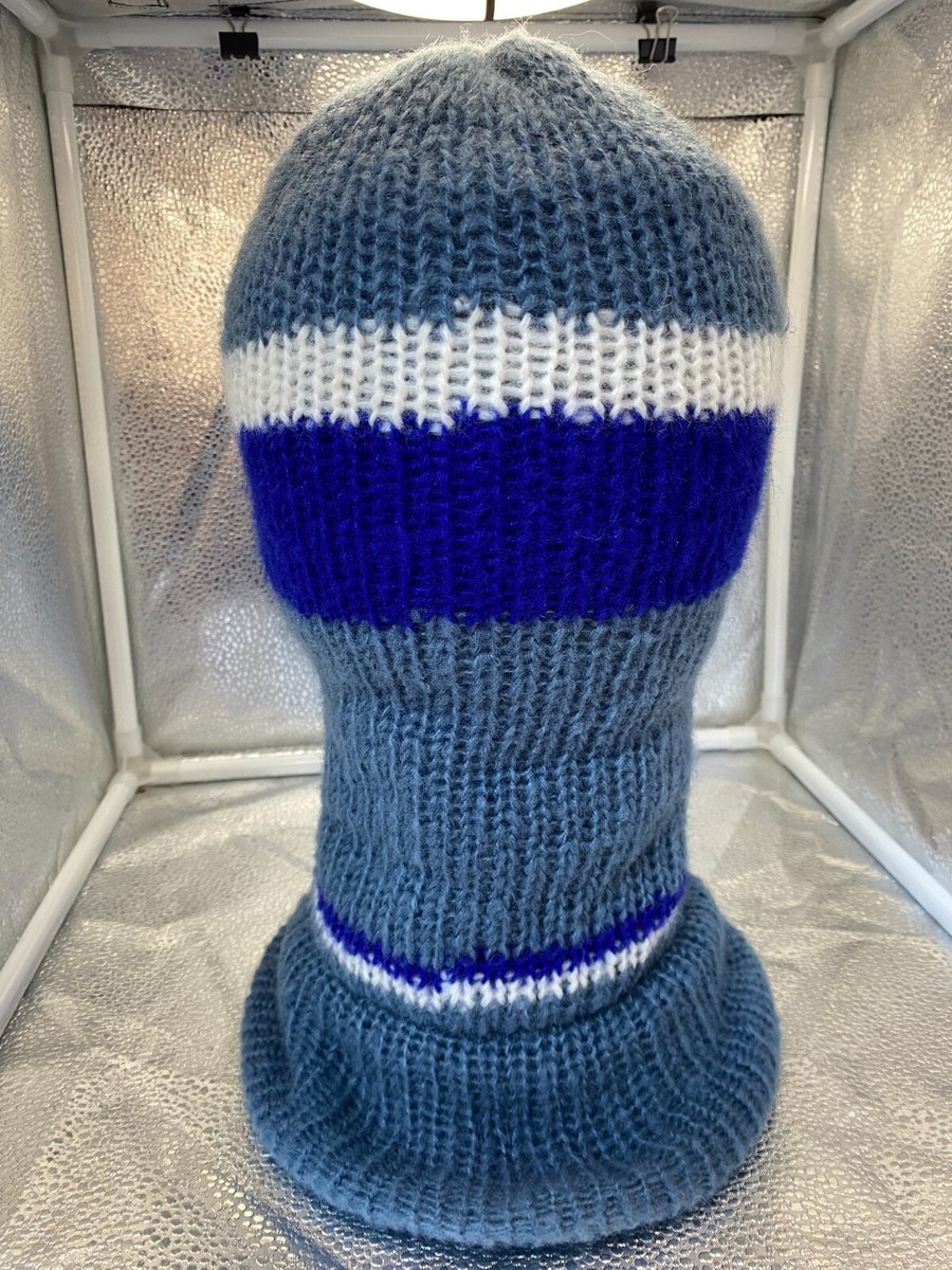 帽子 c0mi / new iruse2 23aw lop ear balaclava Balaclava/Ski Mask Blue Gray/Blue/White Double Layer Mohair