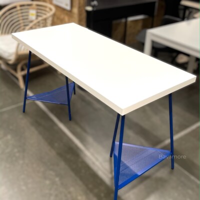 Ikea TILLSLAG Trestle, Blue metal 27½×22½×14⅛