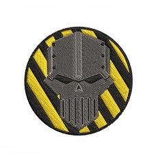 Robot Logo Patch Embroidered Iron-On Applique Chapter Badge Gaming Table-Top