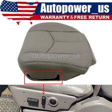 For 2003-2006 Silverado Sierra Tahoe Driver Bottom Power Seat Cover Gray