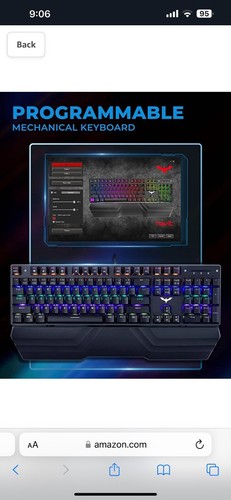 Havit Mechanical Wired USB Gaming Keyboard Model HV-KB393L