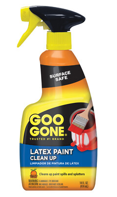 Goo Gone Latex Paint Cleaner - 14 oz Spray Bottle