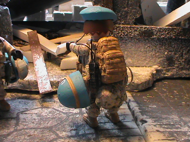 Figurine PLAYMOBIL Personnalisée – Soldat ONU Allemagne (Afghanistan 2016)