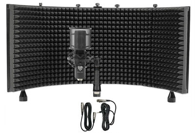 Rockville RCM PRO Studio/Recording Podcast Condenser Microphone + Foam Shield