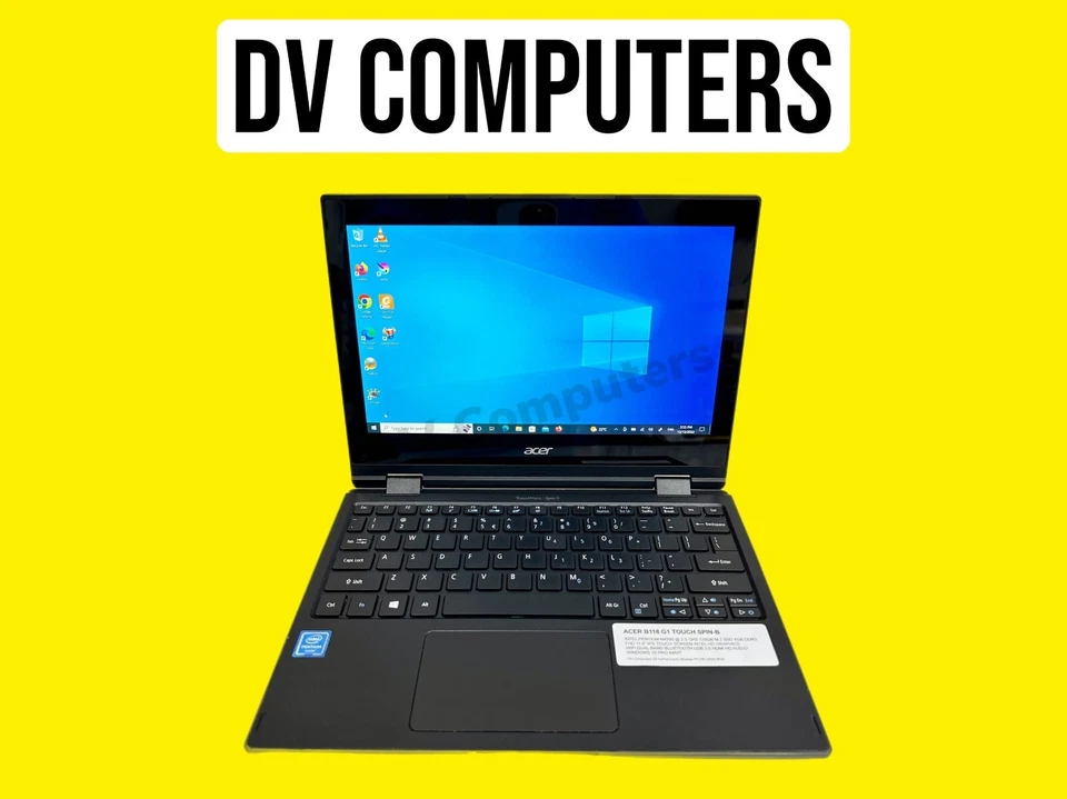 GRADE-A Acer TravelMate Spin B3 N20H1 Pentium 11.6" windows 11 pro Warranty