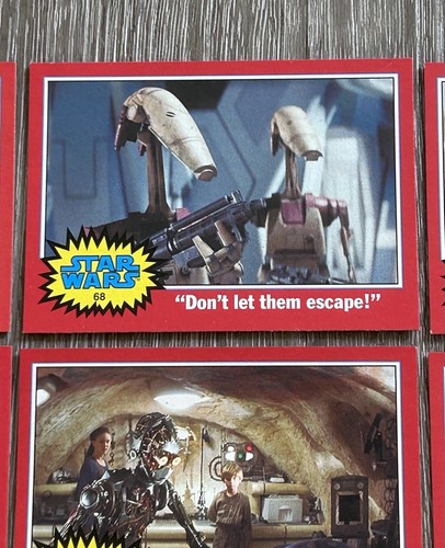 Star Wars Red Cards 2004 Topps Heritage Lot of 10 - Afbeelding 13 van 24
