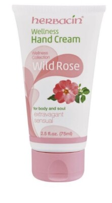 Herbacin Wellness Hand Cream - Wild Rose - Tube 2.5 FL.OZ.