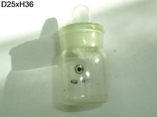 Lot of 10Pc  Vintage Laboratory Glass weighing bottles 25x36mm