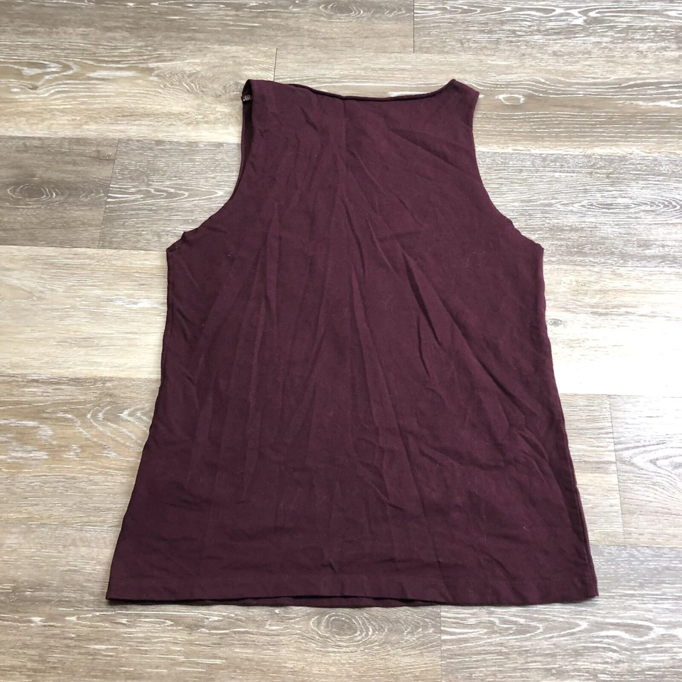 ADIDAS Graphic Print Sleeveless Maroon Pullover T-Shirt Boy's Size Large - Image 3 of 4