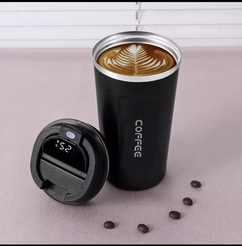 Coffee Traval Mug With Temperature Display Insulated Thermo Cup Bottle Car 510ml - Picture 4 of 4