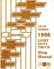 1986 Chevrolet GMC Truck Van Blazer Suburban Chassis Shop Service Repair Manual