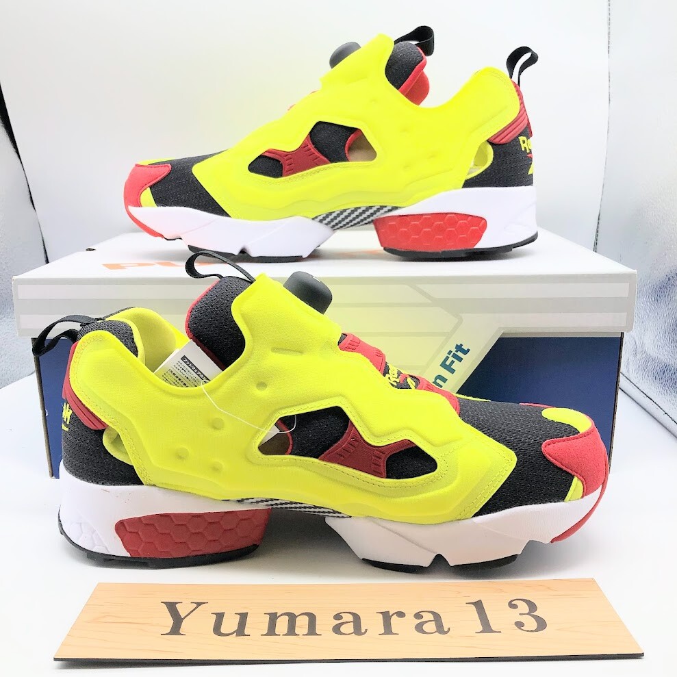 Reebok Insta Pump Fury Og Citron Yellow Red V47514 Men's Size | eBay