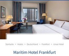 1 &Uuml;bernachtung mit Fr&uuml;hst&uuml;ck Maritim Hotel Frankfurt/Messe f&uuml;r 2 Personen im DZ