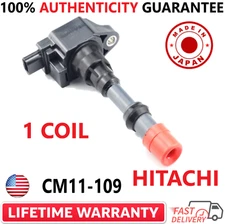 Single OEM HITACHI Ignition Coil For 2003-2005 Honda Civic 1.3L I4, CM11-109