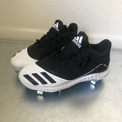Adidas Men's Icon V Bounce Baseball Cleats Core Black/ White