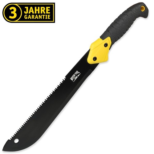 MISTER TOOL Machete Mehrzweck mit Sägefunktion, Handsäge, Camping und Jagd-Axt