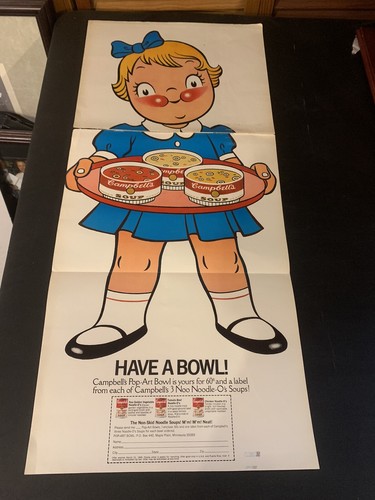 1960s CAMPBELL’S SOUP Print Ad (3 Page) *Taped Top Piece To Middle Piece (MH216)
