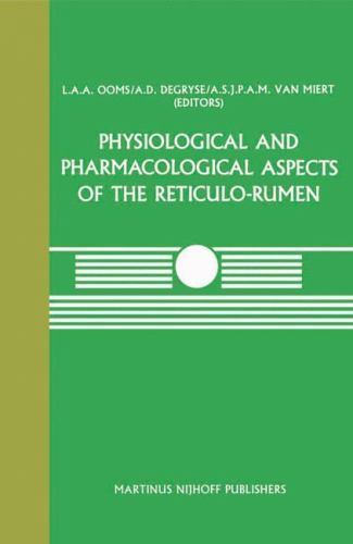 Current Topics in Veterinary Medicine Ser.: Physiological and Pharmacological...